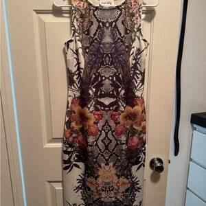 Joseph Ribkoff Multicolor Floral Midi Dress